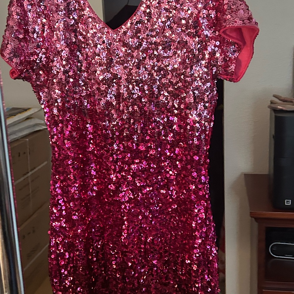 Pink sparkly dress